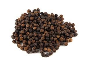 Black Peppercorns, Tillicherry, Buck's Fifth Avenue Spices - 1/2 cup, about 2.0 oz by weight