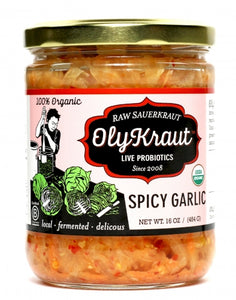Oly Kraut Sauerkraut - Spicy Garlic, 16oz